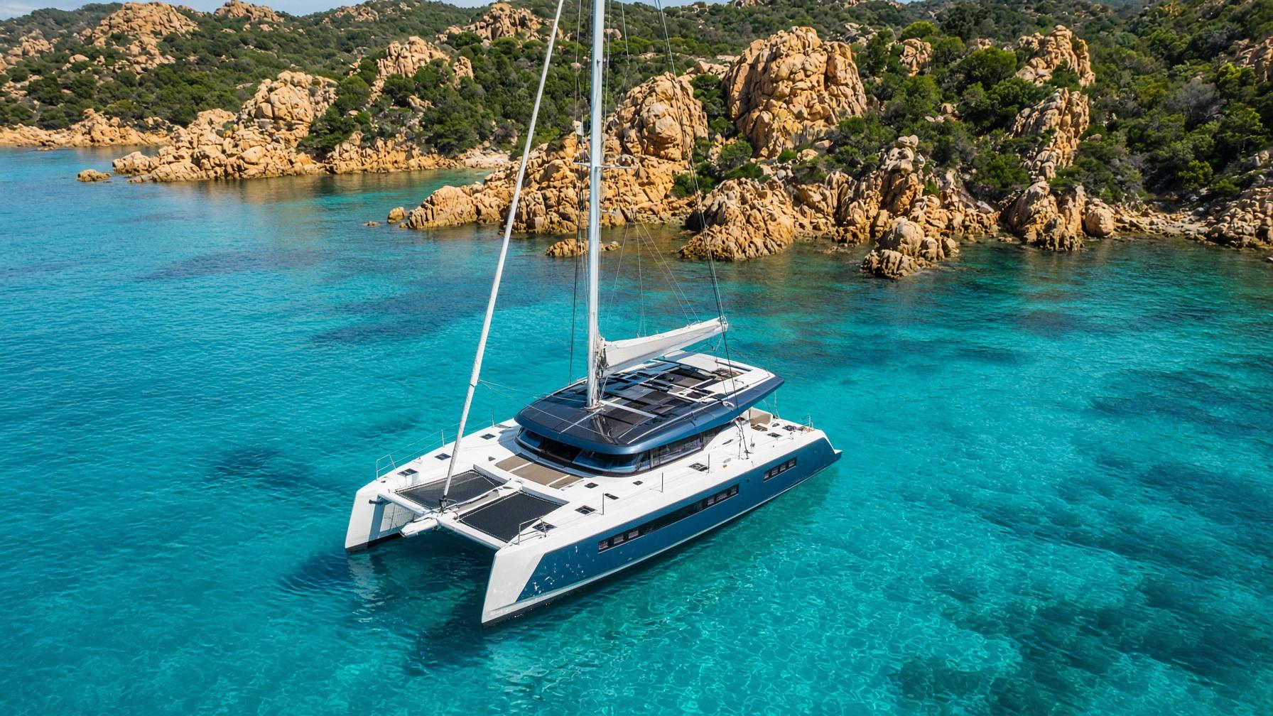 A boat on clear water during an overseas trip